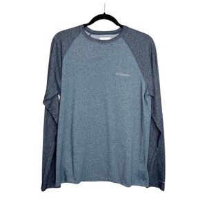 COLUMBIA Omni-Wick Two Tone Baseball Style Longe Sleeve Shirt size Small